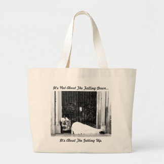 Tote Bag with inspirational quote. ラージトートバッグ