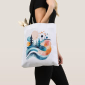 Tote Bag with Landscape Image トートバッグ (クローズアップ)