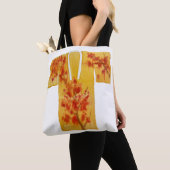 Tote bag with yellow and red nagajuban design トートバッグ (クローズアップ)