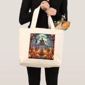  Tote Bags women halloween party  ラージトートバッグ (正面(商品))