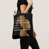 Tote "Ebony Woman" トートバッグ (クローズアップ)