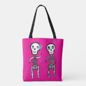 Tote Happy skeletons トートバッグ (裏面)