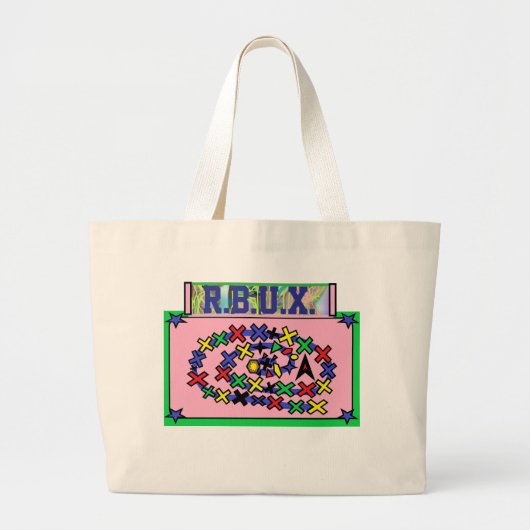 TOTE R.B.U.X. UNIQUEX HANDBAG ラージトートバッグ (正面)