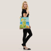 Tote Refreshing Summer Mojito by the Beach トートバッグ (モデル)
