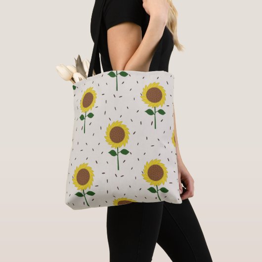 Tote with Sunflowers トートバッグ (クローズアップ)