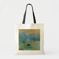 Totebag Bookbagを絵を描くMonetの日の出