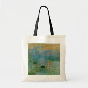 Totebag Bookbagを絵を描くMonetの日の出 トートバッグ