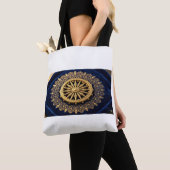 ToteBudha Dhamma Chaka - Ancient Wisdom Tote Bag トートバッグ (クローズアップ)