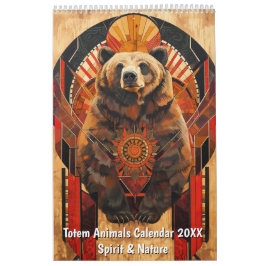 Totem Animals Calendar 2026 – Spirit & Nature カレンダー