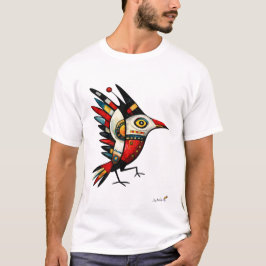Totemic Bird – Abstract Tribal Symbol Tシャツ