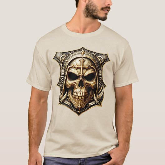 Totenkopf Deathmetal Metaldesign Tシャツ (正面)