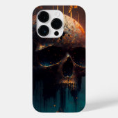 Totenkopf mit apokalyptischer Hintergrund Case-Mate iPhoneケース (裏面)