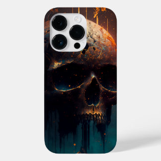 Totenkopf mit apokalyptischer Hintergrund Case-Mate iPhone 14 Proケース