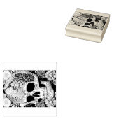 Totenkopf mit Ornamenten ラバースタンプ (押印)