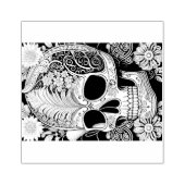 Totenkopf mit Ornamenten ラバースタンプ (インプリント)