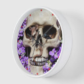 Totenkopf Schädel Gothic Acryl Wanduhren 壁時計 (傾斜)