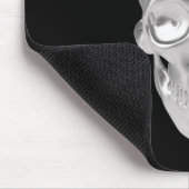 Totenkopf, Schädel silber 3D-Optik - マウスパッド (コーナー)