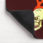 Totenkopf Schädel skull Flammen flames マウスパッド (コーナー)