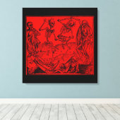 Totentanz / Dance of macabre キャンバスプリント (インサイチュ (ウッドフロア))