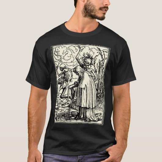 Totentanz, Dance of macabre (Holbein) Tシャツ (正面)