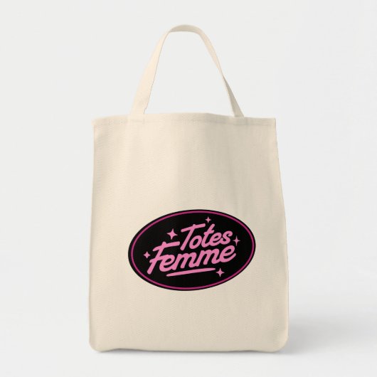 Totes Femme Proud Girly Gift Tote Bag トートバッグ (正面)