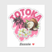 TOTOKA - フィジー語で美しいを意味するステッカー シール (シート)