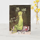 Totoroおよびアリス(それは長い物語はです) カード (黄色い花)