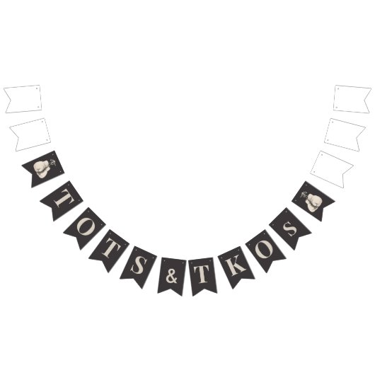 Tots & TKOベビーシャワーバンティングバナー バンティングフラッグ (全)