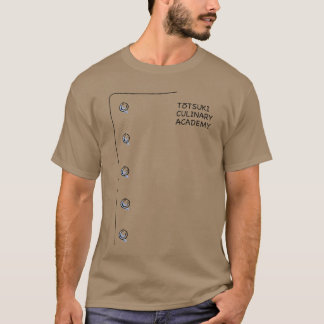 Totsuki Culinary Academy Anime Manga Cosplay Shoku Tシャツ