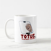 TOTUS -オバマ-テレプロンプターの大統領 コーヒーマグカップ (左)