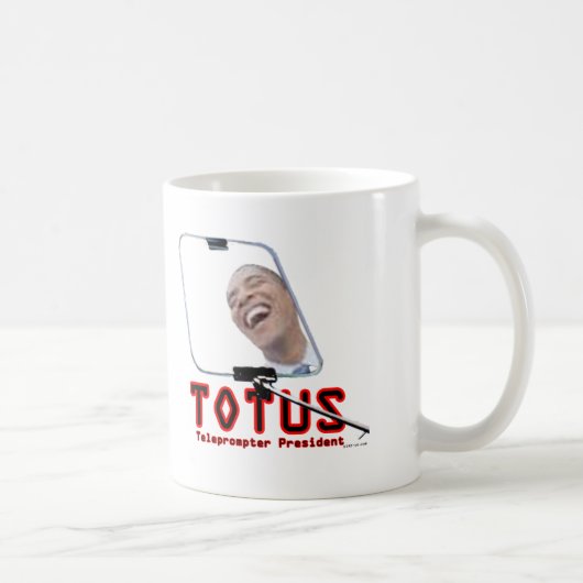 TOTUS -オバマ-テレプロンプターの大統領 コーヒーマグカップ (右)