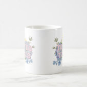 Totus Tuus Catholic Marian Floral Mug コーヒーマグカップ (中央)
