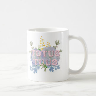 Totus Tuus Catholic Marian Floral Mug コーヒーマグカップ