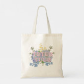 Totus Tuus Catholic Marian Floral Tote Bag トートバッグ (裏面)