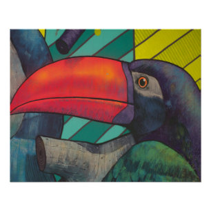 Toucanのカラフルな落書き ポスター