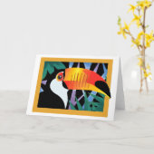 Toucanのタンゴ カード (黄色い花)