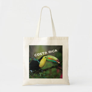 Toucanの多彩な鳥が付いているコスタリカの写真 トートバッグ