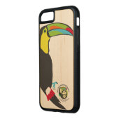 Toucanの木の電話箱 CarvedウッドiPhoneケース (左)