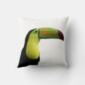 Toucanの熱帯エキゾチックな写真動物 クッション (裏面)