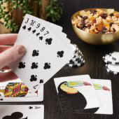 Toucanの熱帯鳥 トランプ (インサイチュ)