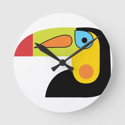 Toucan ラウンド壁時計 (正面)