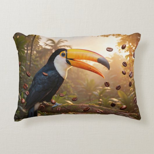 TOUCAN - COFFEE QUEEN アクセントクッション (正面)