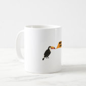 Toucan do it! Motivational bird. Funny sticker. コーヒーマグカップ (正面左)