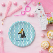 Toucan Loves Orange ペーパープレート (パーティー)