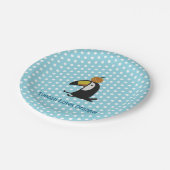 Toucan Loves Orange ペーパープレート (アングル)