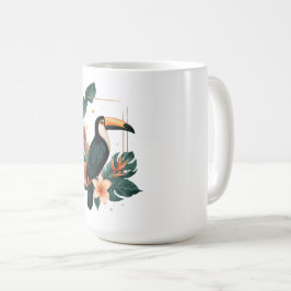 Toucan Muse Tropical Botanical Coffee Mug コーヒーマグカップ