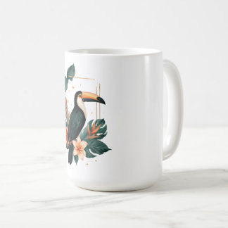 Toucan Muse Tropical Botanical Coffee Mug コーヒーマグカップ