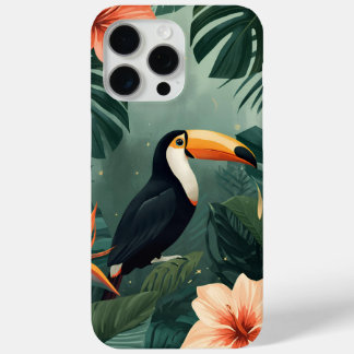 Toucan Muse Tropical Botanical Phone Case iPhone 15 Pro Maxケース