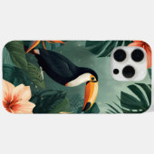 Toucan Muse Tropical Botanical Phone Case Case-Mate iPhoneケース (裏面 (横))