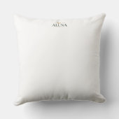 Toucan Muse Tropical Botanical Throw Pillow クッション (裏面)